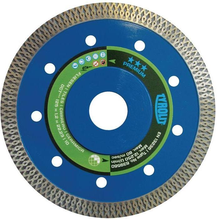 Actual product image Tyrolit Table saw blade DCT Ø 180 mm Bore 35 mm DCT 1.4 mm 10.0 mm