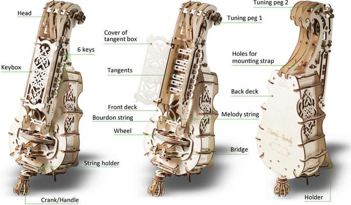 Produktbild Ugears Drehleier Hurdy-Gurdy