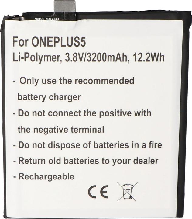 Actual product image AccuCell Akku passend für ONEPLUS 5 BLP637