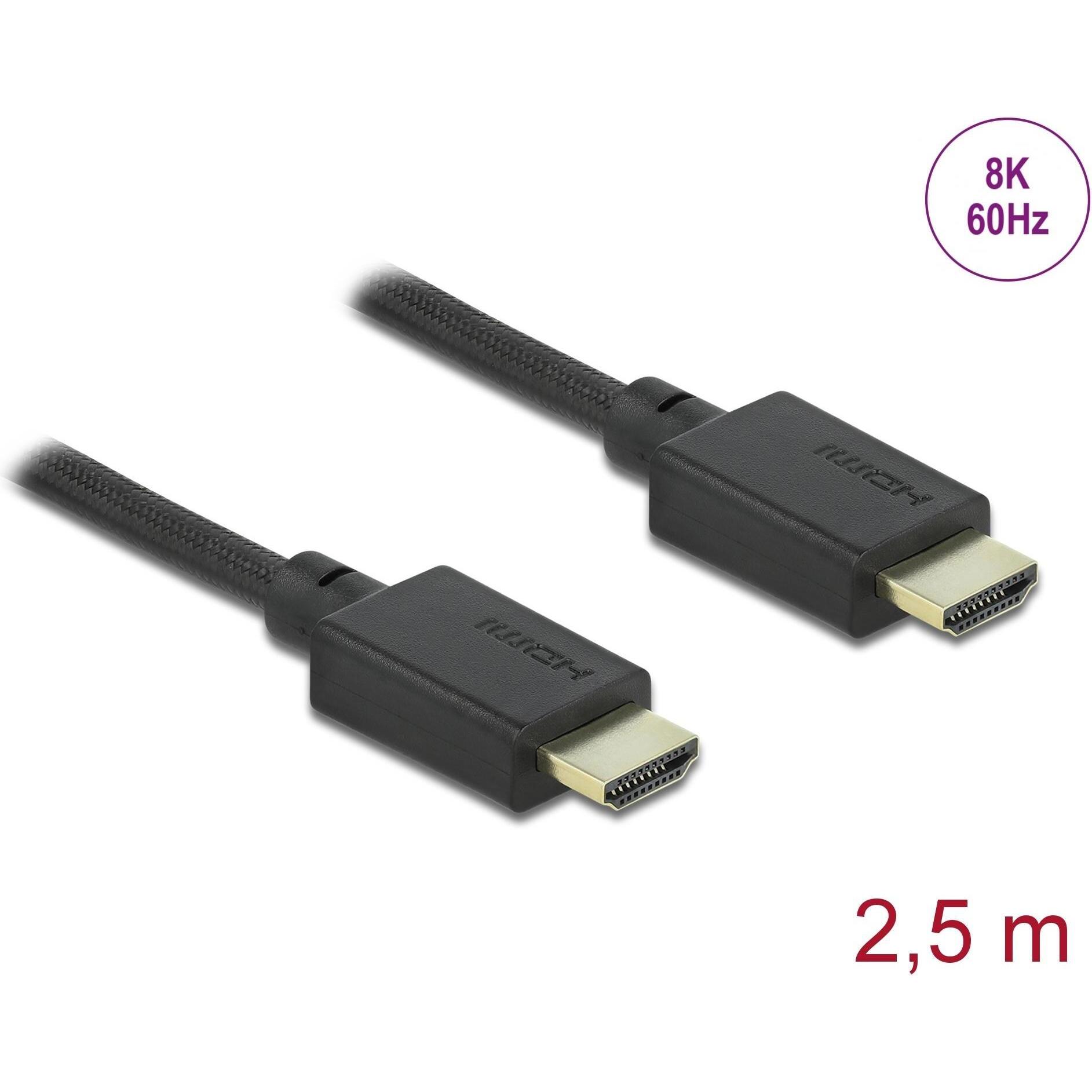 Thumbnail - Delock HDMI (Typ A) — HDMI (Typ A) (2.50 m, HDMI), Video Kabel