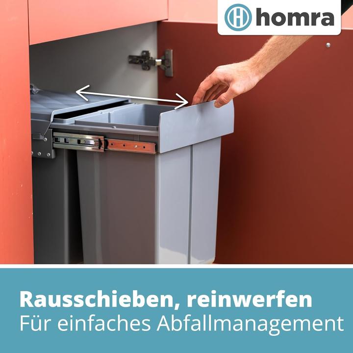 Produktbild Homra Ausziehbares Müll-Trennsystem (40 l)