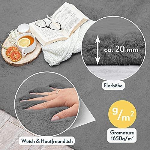 Thumbnail - Strado, Teppich, Round carpet Rabbit 140x140 DeepGrey (gray) universal (Ø 140 cm)