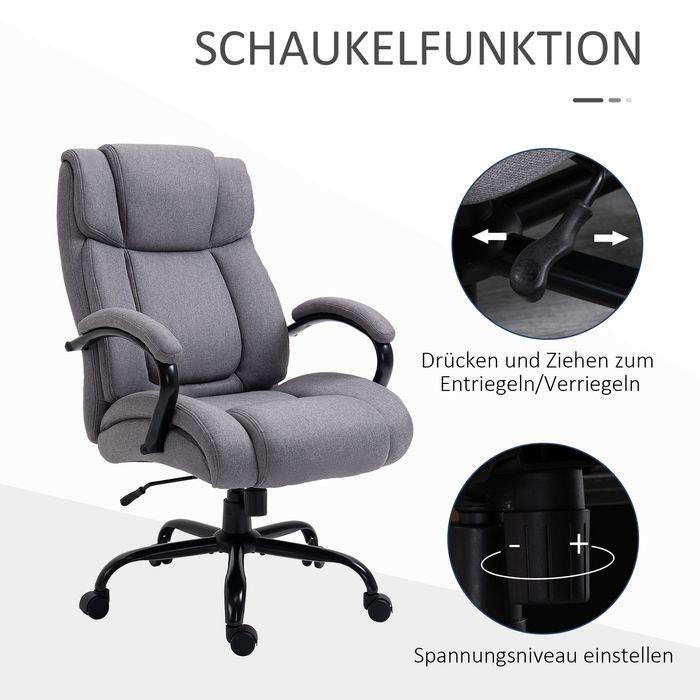 Produktbild Swisshandel24 Bürostuhl Gaming Stuhl Wippfunktion dick gepolstert ergonomisch Belastbarkeit 220 kg