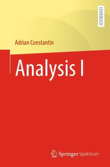 Produktbild Analysis I (Deutsch, Adrian Constantin, 2024)