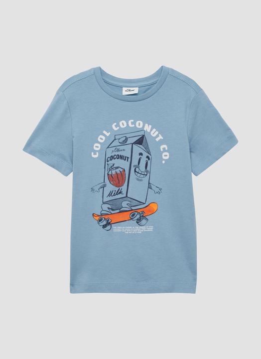 Produktbild S.Oliver T-Shirt T-Shirt aus Baumwolle mit Frontprint (116, 122)