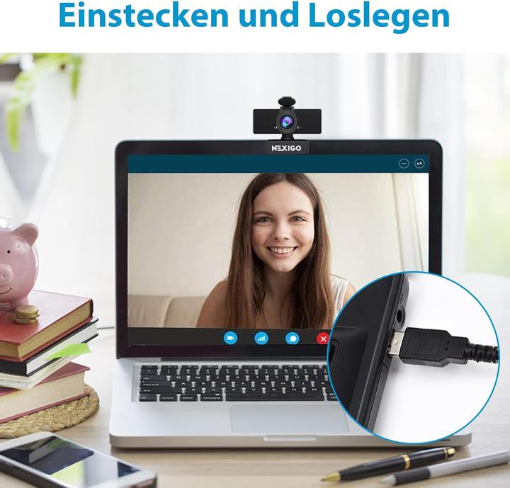 Produktbild NexiGo HD-Webcam 1080P mit Mikrofon