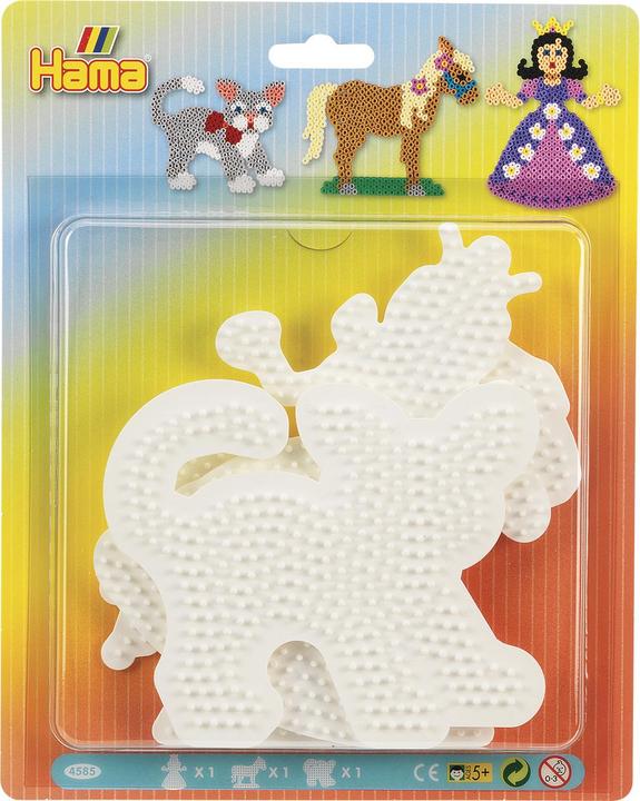 Hama Perlen Plaques chat/cheval/princesse