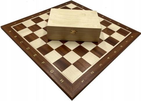 Actual product image False Professional Tournament Chess Set No.6 Chessboard + Chess Case