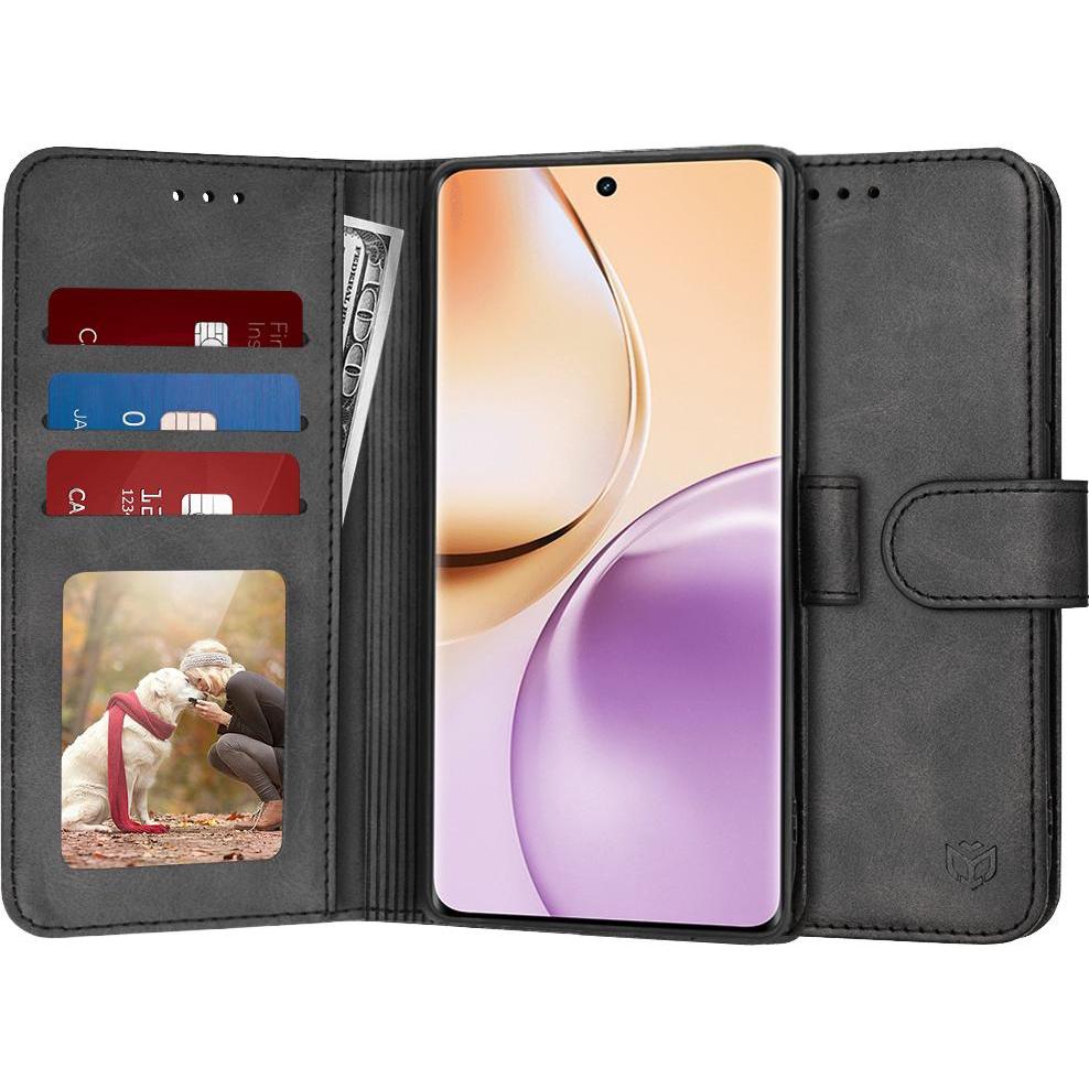 Techsuit - Diary Book - Realme 14 Pro - Black (Realme 14x), Cover smartphone, Nero