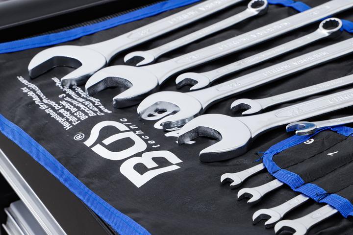 Produktbild BGS Maul-Ringschlüssel-Satz SW 6 - 32 mm 25-tlg. (32 mm, 18 mm, 11 mm, 12 mm, 20 mm, 19 mm, 27 mm, 15 mm, 13 mm, 25 mm, 6 mm, 21 mm, 7 mm, 14 mm, 29 mm, 8 mm, 10  mm, 30 mm, 23 mm, 26 mm, 22 mm, 17 mm, 28 mm, 9 mm, 16 mm, 24 mm, 31 mm)