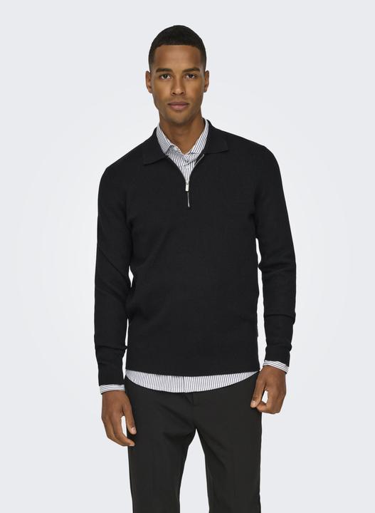 Produktbild Only & Sons Onscooper Reg Ls 12 Half Zip Polo (XL)