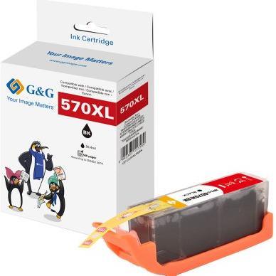 G&G, Cartucce, XL-Patrone kompatibel mit Canon PGI-570XLBK/ 0318C001 (FC)