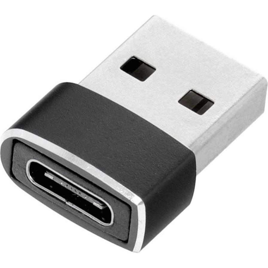 OEM Converter Adaptor Type C (female) to USB A (male) black (USB-A, USB-A), Adattatore dispositivo mobile, Nero