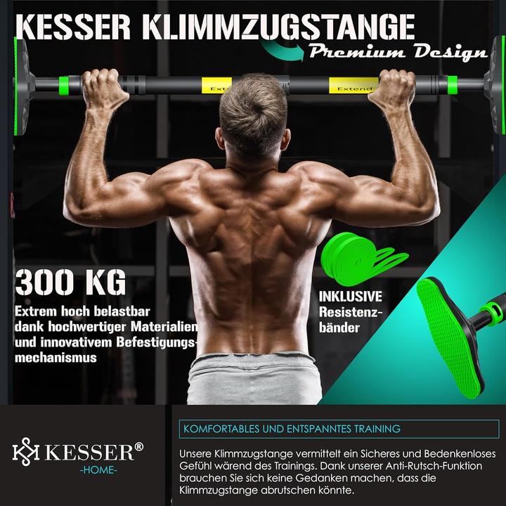 Produktbild Kesser Verstellbare Klimmzugstange mit Resistenzbändern