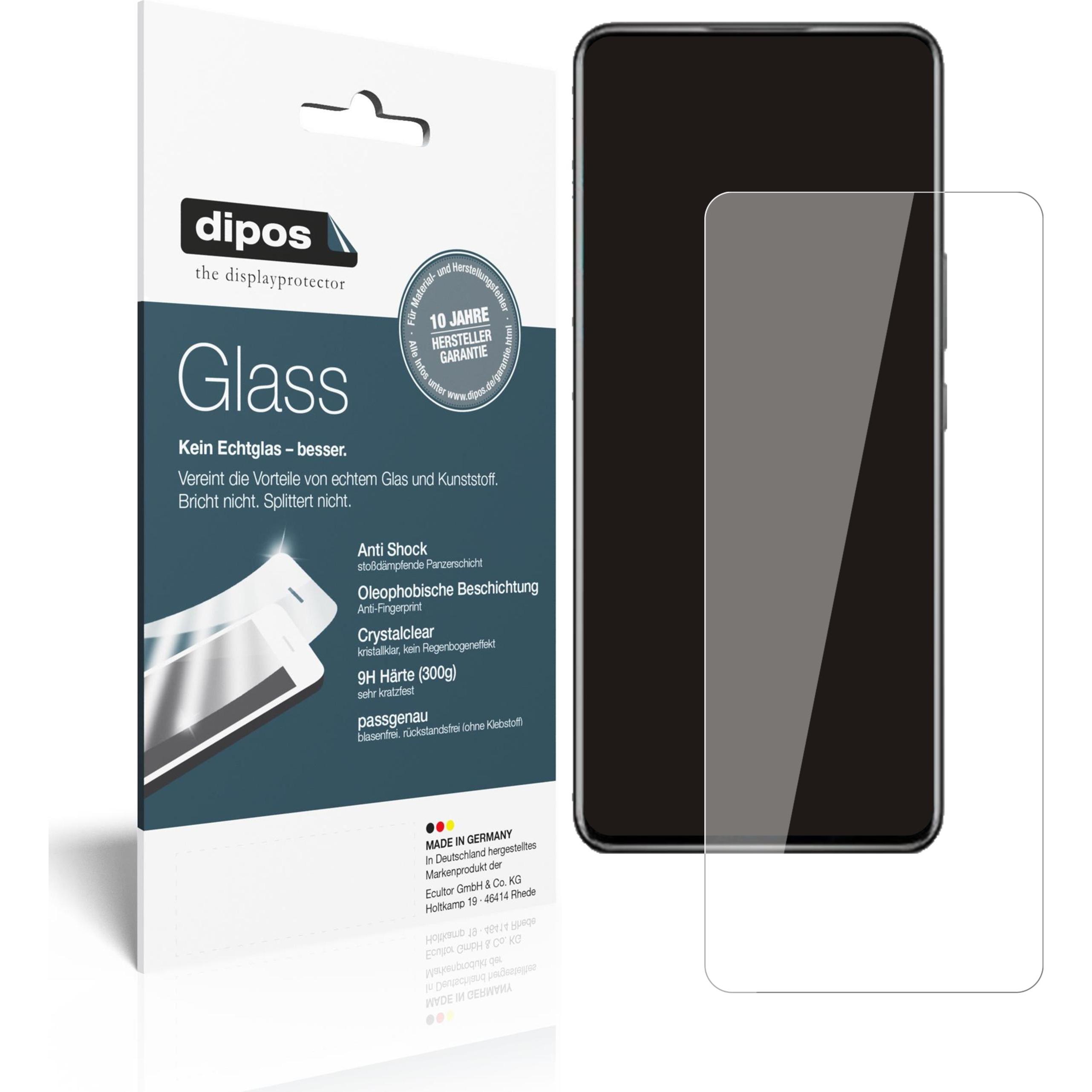 Dipos Displayschutz Anti-Shock (2 Stück, ZTE Axon 30), Smartphone Schutzfolie, Transparent