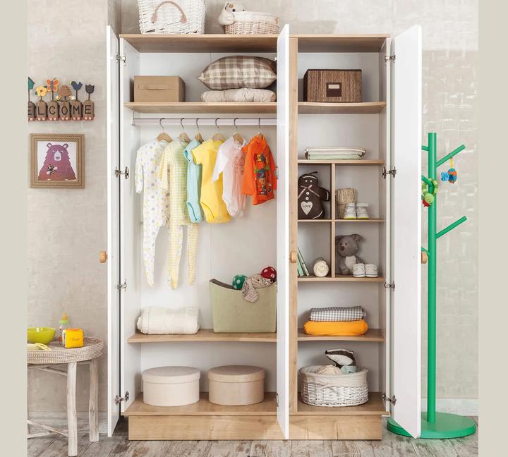 Actual product image Cilek Natura Baby closet 3 doors (136 cm)