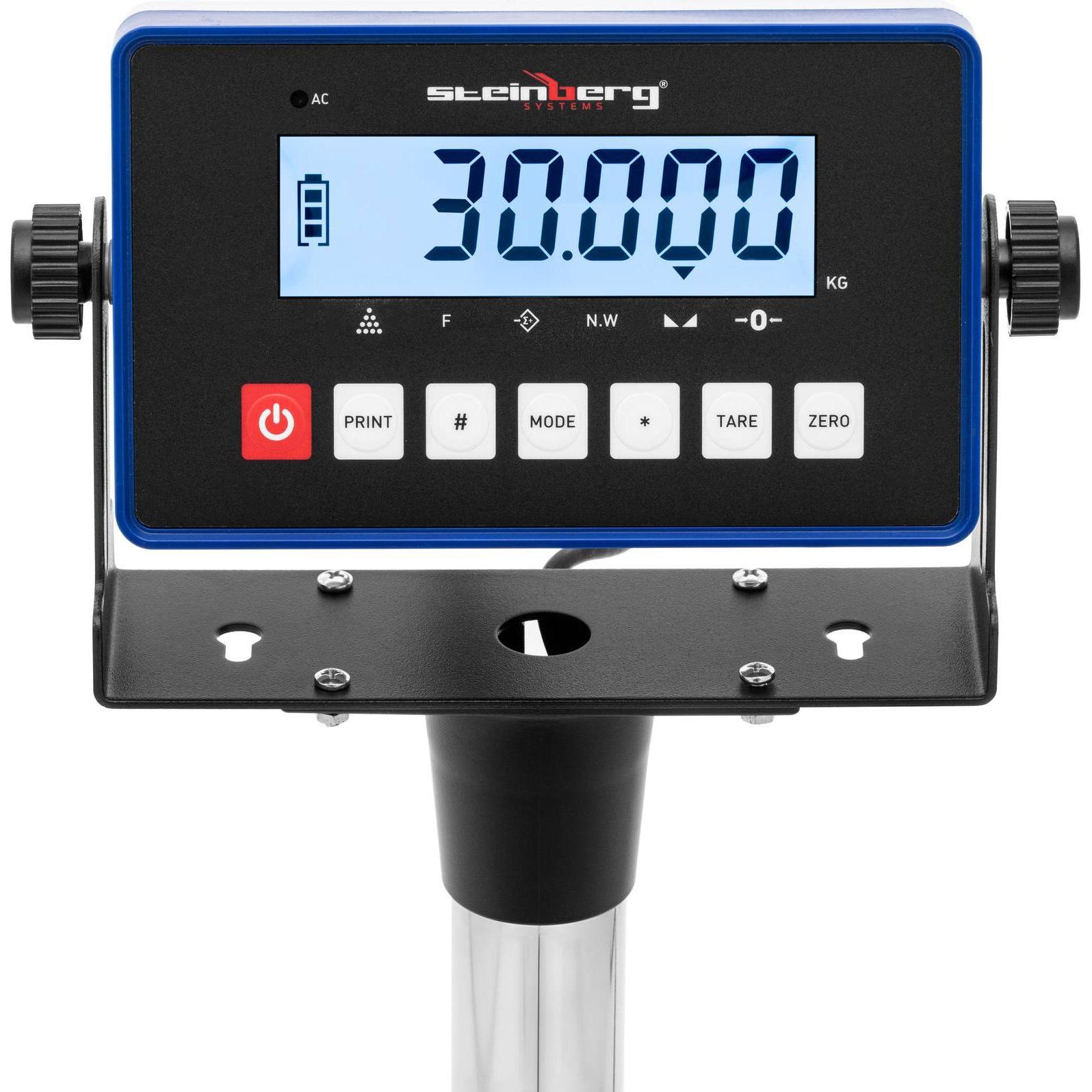 Thumbnail - Steinberg, Feinwaage, Plattformwaage Industriewaage Bodenwaage Marktwaage 30 kg / 0,001 kg kg / lb