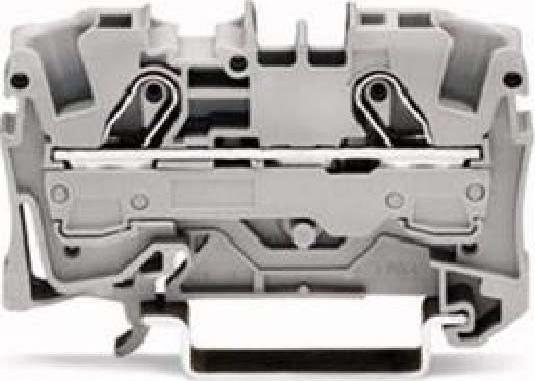 Produktbild Wago DIN-Schienenklemme 2 x 6 mm2 grau (Diverse)
