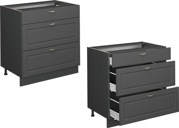 Anthracite-gold country house