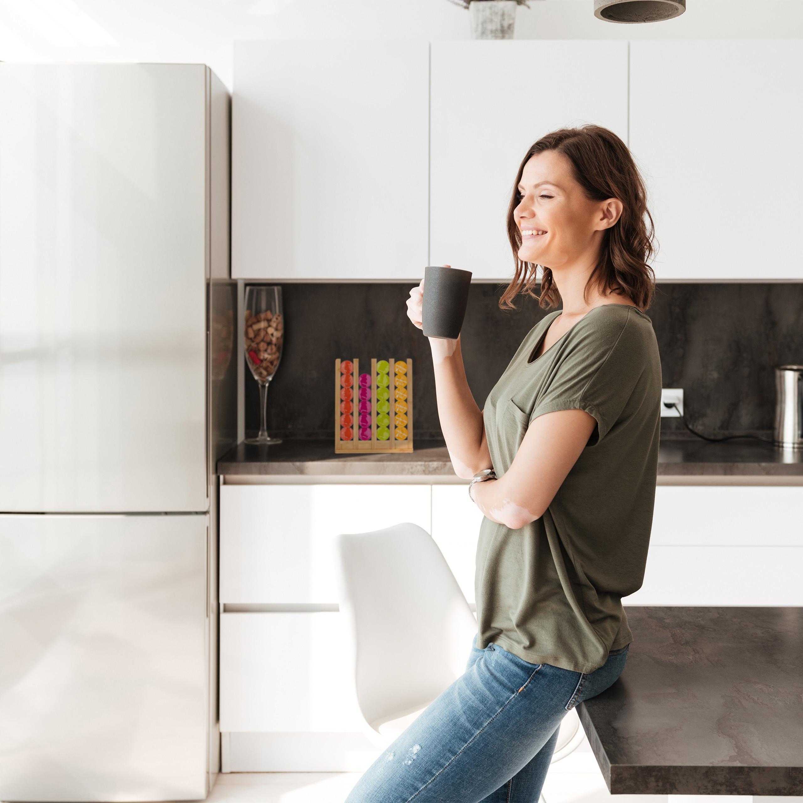 Thumbnail - Relaxdays Kapselhalter, Zubehör Kaffeemaschinen, Braun