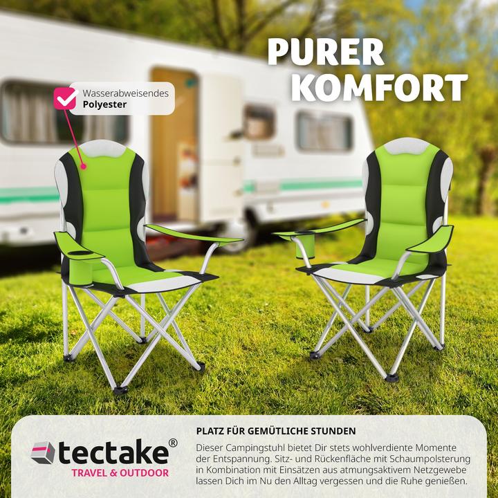 Produktbild tectake 2x Campingstuhl