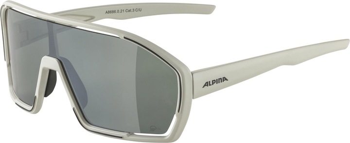 ALPINA SPORTS Bonfire Q-Lite (Cool Grey Matt-Silver Mirror, Silber)