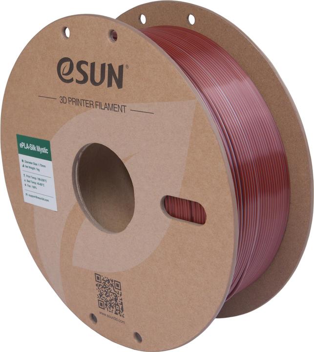 Produktbild eSUN ePLA-Silk Mystic Gold-Silber-Kupfer Filament 1.75mm 1Kg (PLA, 1.75 mm, 1000 g, Mehrfarbig)