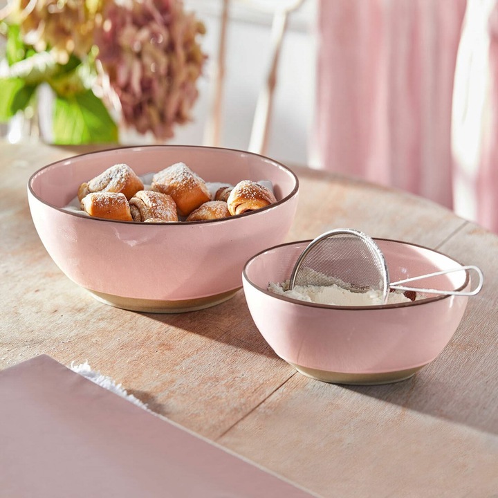 Actual product image Loberon Bowl set of 2 Biarré pink (1.60 l, 2 x)