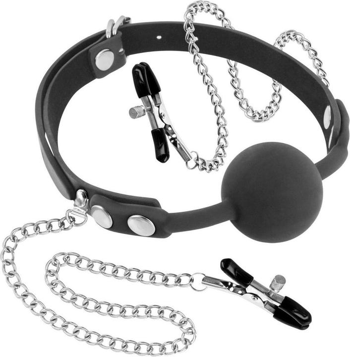 Image du produit Fetish Tentation Baillon pinces à tétons -