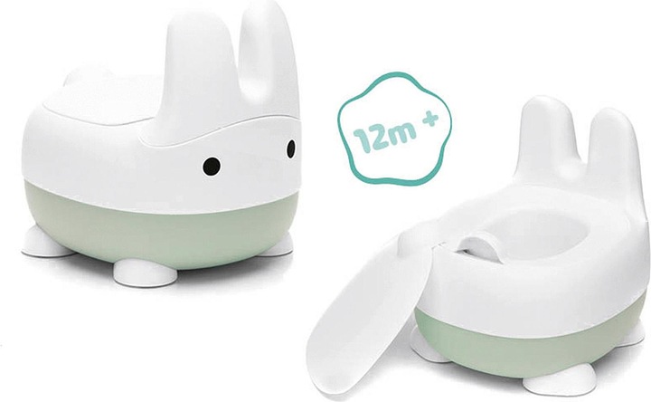 Actual product image Fillikid Potty Rabbat sage/ white