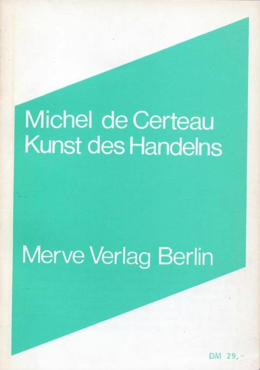 Produktbild Kunst des Handelns (Deutsch, Michel de Certeau, Ronald Voullie, 2014)