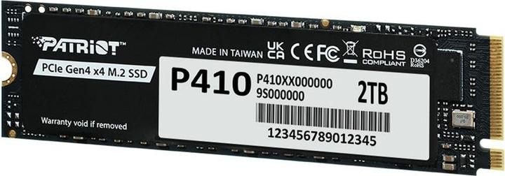 Actual product image Patriot SSD 2TB M.2 P410 PCIe 4.0 5000/4500 (2000 GB, M.2, M.2 2280)