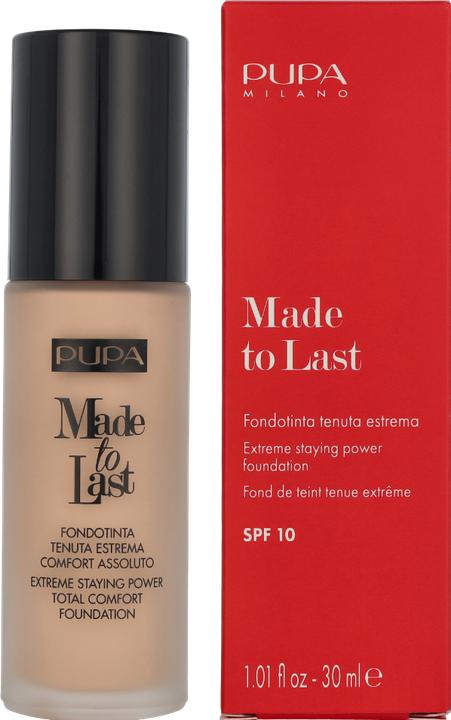 Productafbeelding Pupa Milano Pupa MADE TO LAST FOUNDATION Licht Beige (020 Licht Beige)