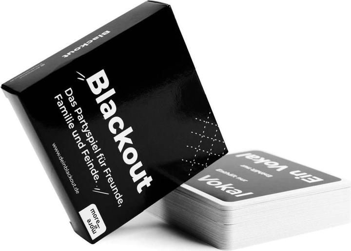 Produktbild More is more Blackout (Deutsch, 2 - 20 Spieler)