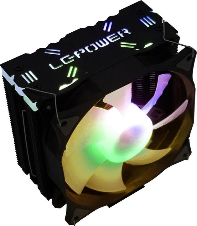 Actual product image LC-Power LC-CC-120-ARGB-PRO, 800-1800 rpm, 58 CFM, 4-pin PWM, RGB LED, DC (145 mm)