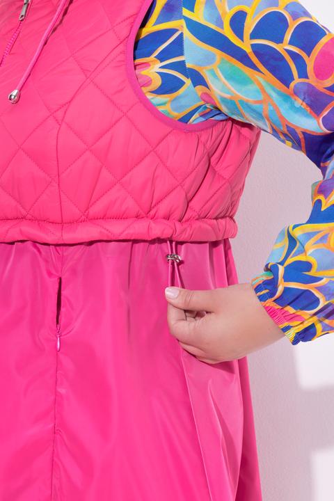 Produktbild Miamoda Long-Steppweste, Stepp und Web, 2-Wege-Zipper (58)