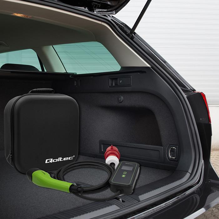Produktbild Qoltec Mobiles EV-Ladegerät (Typ 2, 11 kW, 16 A, CEE 32)