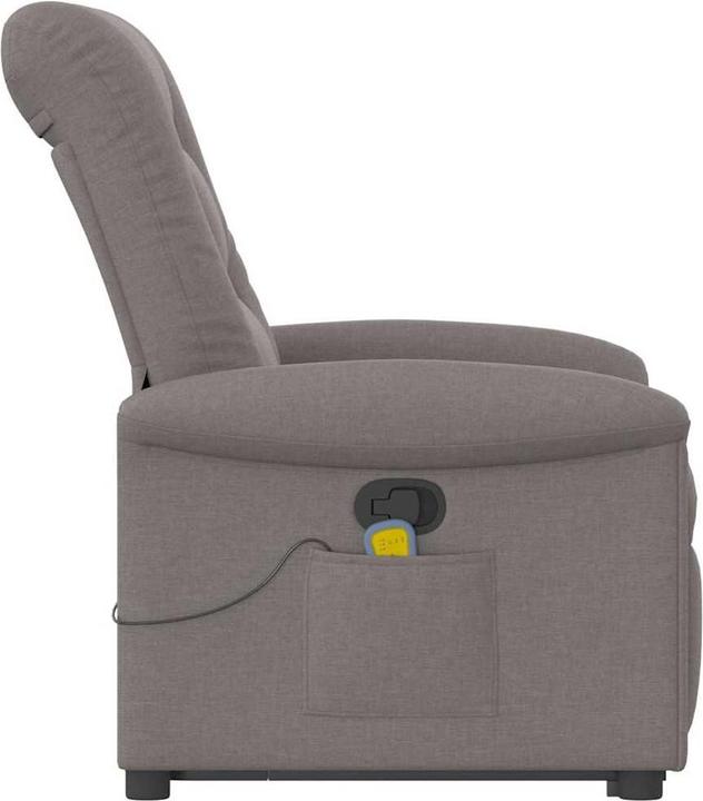 Actual product image VidaXL Massage chair with stand-up aid Taupe fabric