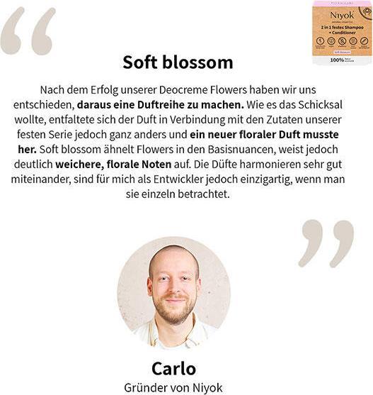 Actual product image Niyok Soft Blossom (Solid shampoo)