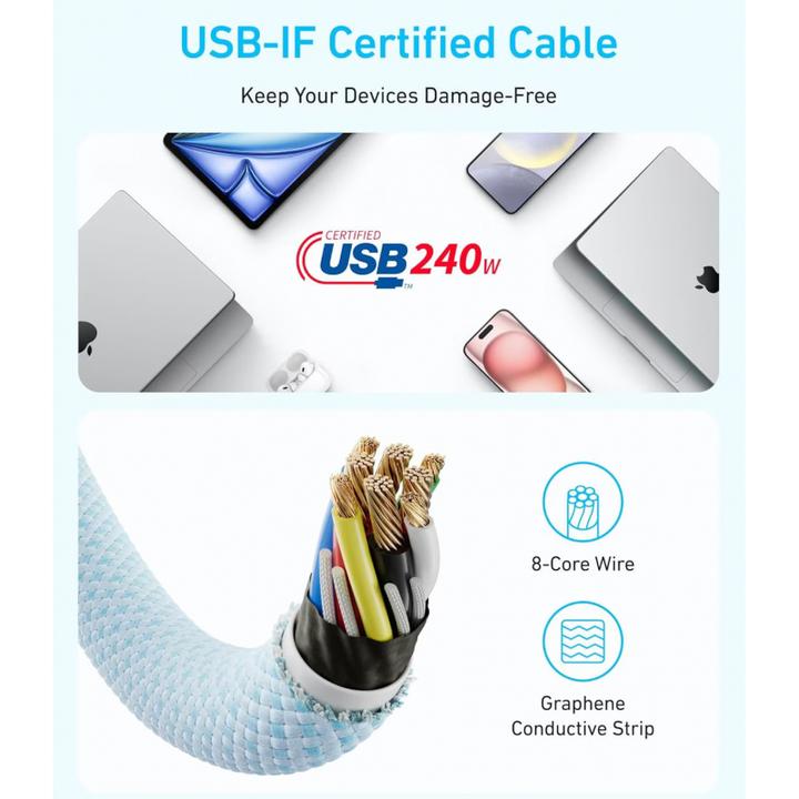 Immagine prodotto Anker USB C — USB C (1 m, USB 2.0, 240 W)