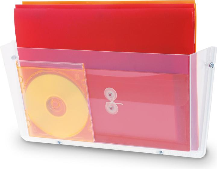 Deflecto Wall brochure holder DocuPocket 63201 A4, landscape, unbreakable