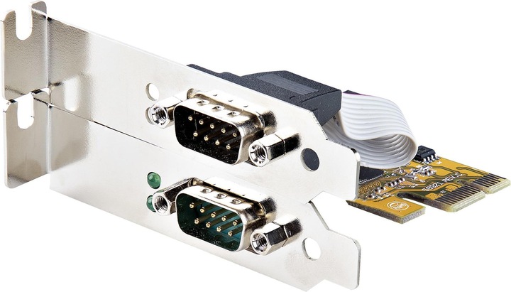 Immagine prodotto StarTech com 21050-PC-SERIAL-CARD, PCIe, Seriale, Piena altezza/Basso profilo, PCI 2.0, RS-232, Gial (0.07 m, Cavi industriali)