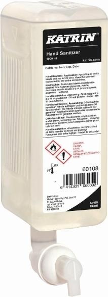 Actual product image Katrin Hand disinfection sprit 80% 1000ml 60108