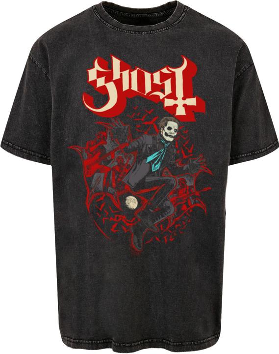 Produktbild Merchcode Ghost - Colony In Flight Acid Washed Heavy Oversized Tee - 115555 (S)