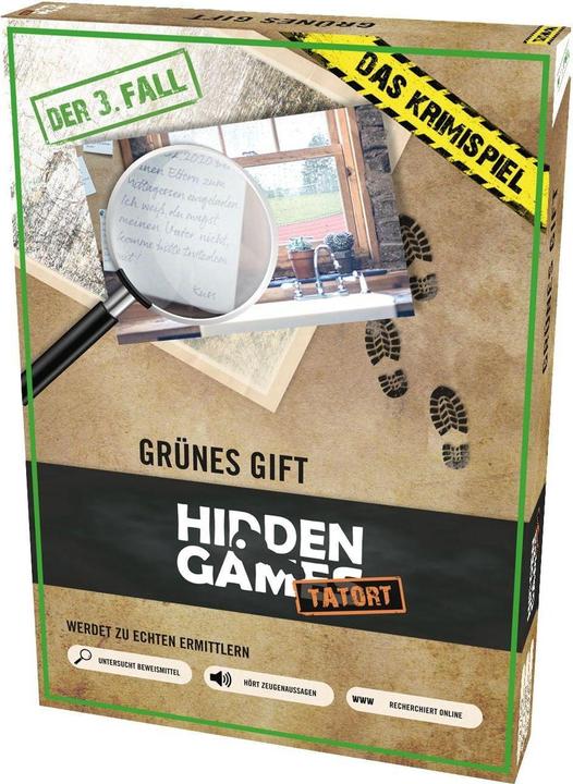 Hidden Games Crime Scene Case 3 Green Poison Escape Room Game (German)