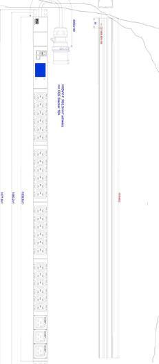 Image du produit Bachmann BN2000 ALU 1U 24xC13 3xC19 CEE 16A 3m