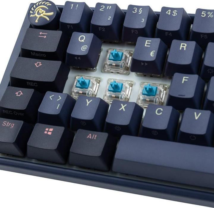 Image du produit Ducky One 3 Cosmic Blue Mini Gaming Keyboard, RGB LED - MX-Blue (DE, Filaire)