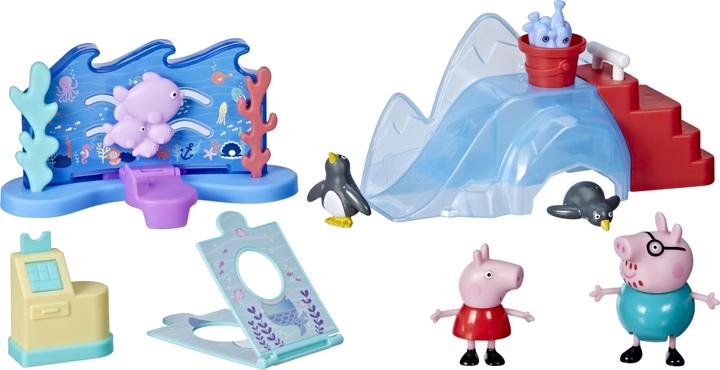 Actual product image Hasbro Peppa's Adventures Peppa at the Sea Museum, preschool toy with 4 figures and 4 accesso...