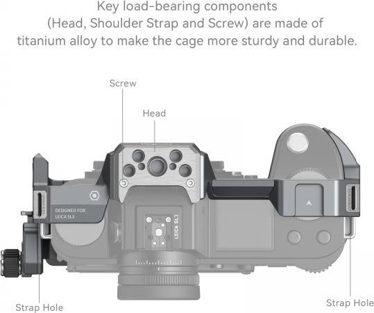 Produktbild SmallRig Cage für Leica SL3, Detailfarbe: Schwarz (Cage)