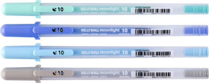 Produktbild Sakura Gelly Roll - Moonlight (Himmelblau und Warmgrau Hell, Pastellblau, Pastellgrün, 4x)